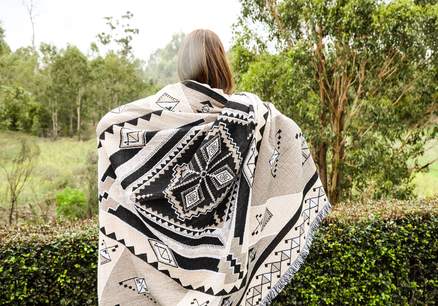 Nowhere Man' Woven Picnic Rug / Throw