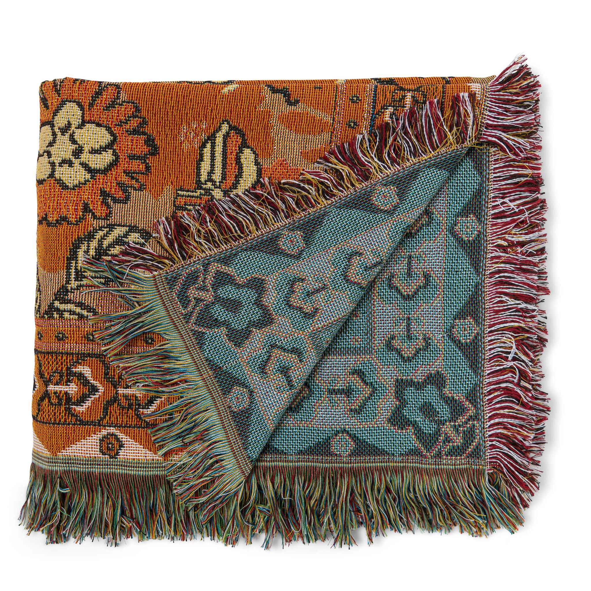 Penny Lane' Woven Cotton Throw Rug Picnic Blanket – Hendeer