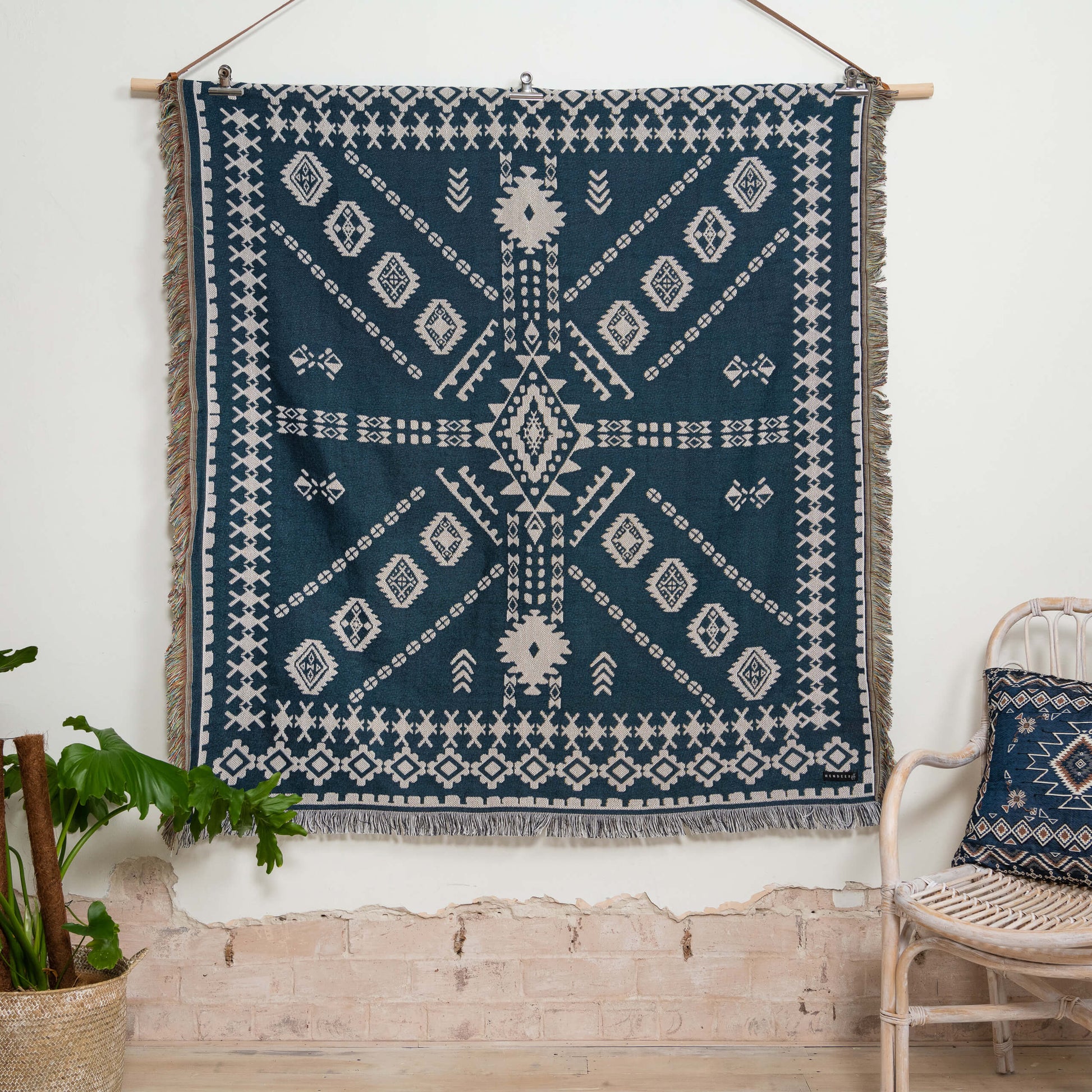 Blue Moon Woven Picnic Rug