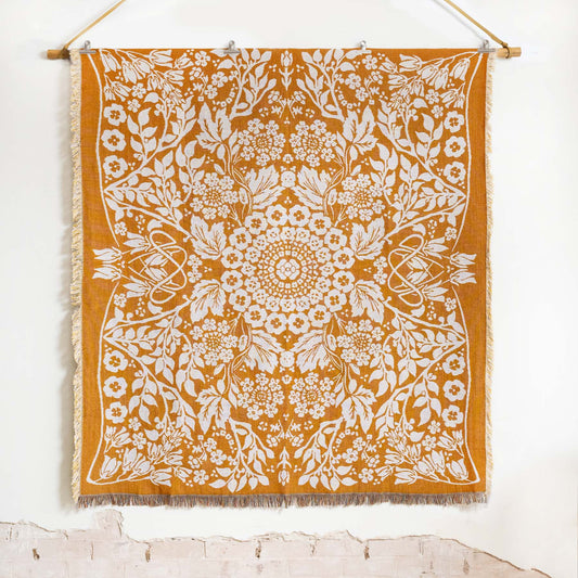 Art Nouveau modernised design Golden Slumbers with signature ornate patterns Picnic Blanket