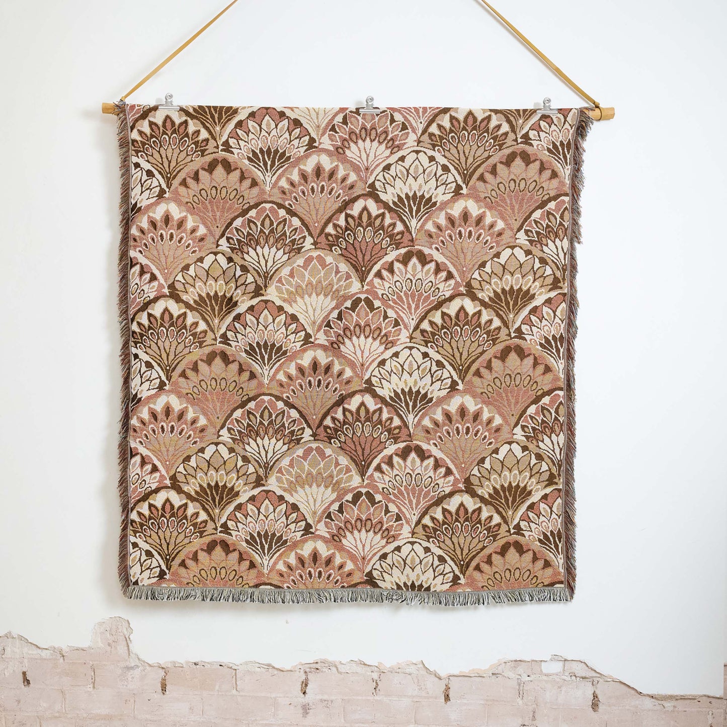 All My Loving' Woven Picnic Rug/Throw brown