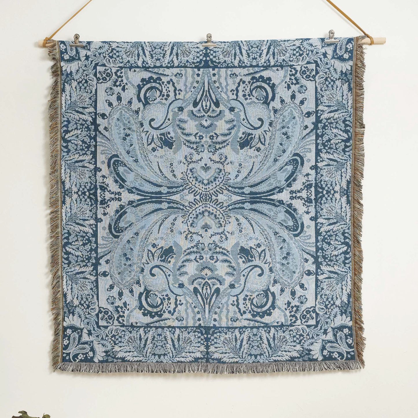 Cool colour combination of blue hues picnic rug